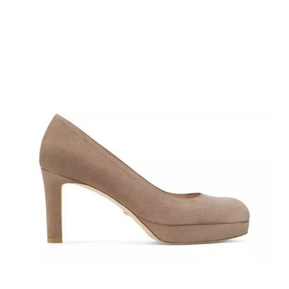 Stuart Weitzman Shoes - Stuart Weitzman Larsa taupe suede pumps